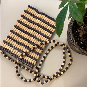 NWOT Forever 21 Cute Bead Crossbody Bag